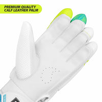 DSC Atmos Left Hand Batting Gloves for Men – Green Lemon Color, Lightweight Cricket Gloves with Superior Grip, Comfort and Hand Protection - Best Price online Prokicksports.com