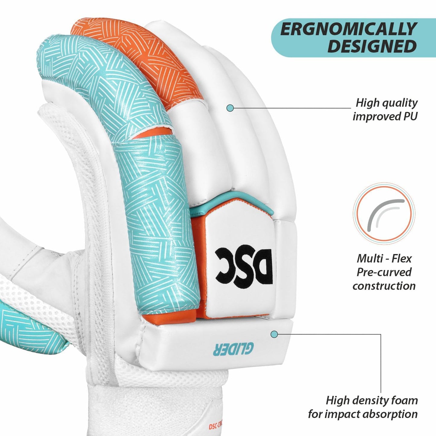DSC Condor Glider RH Batting Gloves - Best Price online Prokicksports.com