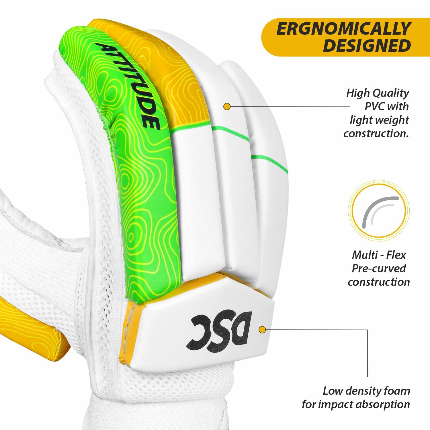 DSC Intense Attitude RH Batting Gloves - Best Price online Prokicksports.com