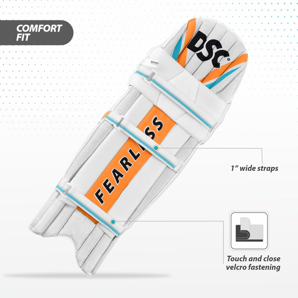DSC Atmos Ambi Cricket Batting Legguard | Lightweight & Durable Protection | Ambidextrous Design for Young Players - Best Price online Prokicksports.com