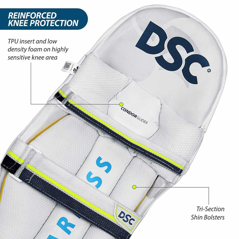 DSC Condor Glider Cricket Batting Legguard | Youth RH | Lightweight & Durable Protection - Best Price online Prokicksports.com