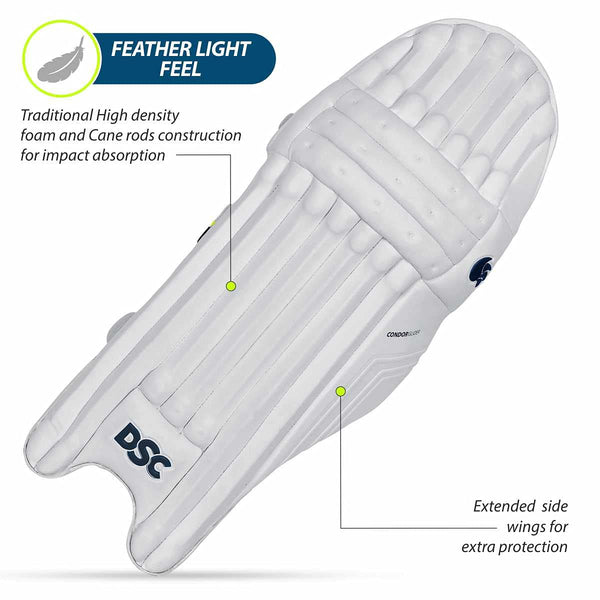 DSC Condor Glider Cricket Batting Legguard | Youth RH | Lightweight & Durable Protection