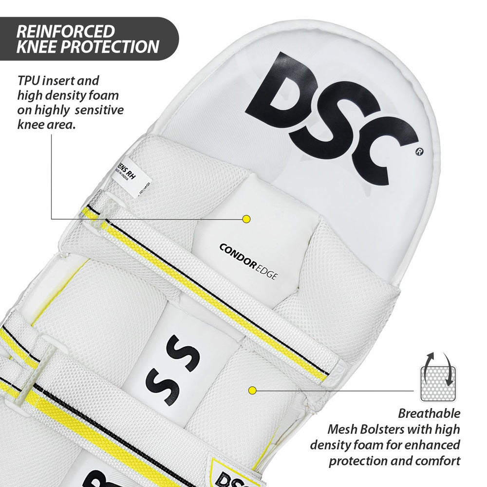 DSC Condor Rage Cricket Batting Legguard | Men's/Adult | Right Hand | Superior Protection & Comfort - Best Price online Prokicksports.com