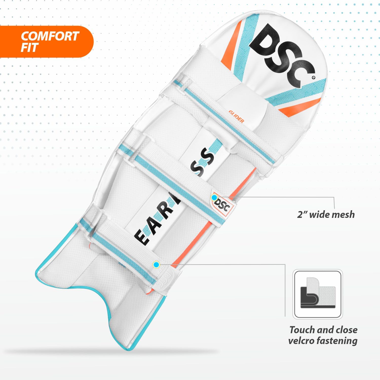 DSC Glider Cricket Batting Legguard | Men's Right-Handed | Lightweight & Durable Cricket Pads - Best Price online Prokicksports.com