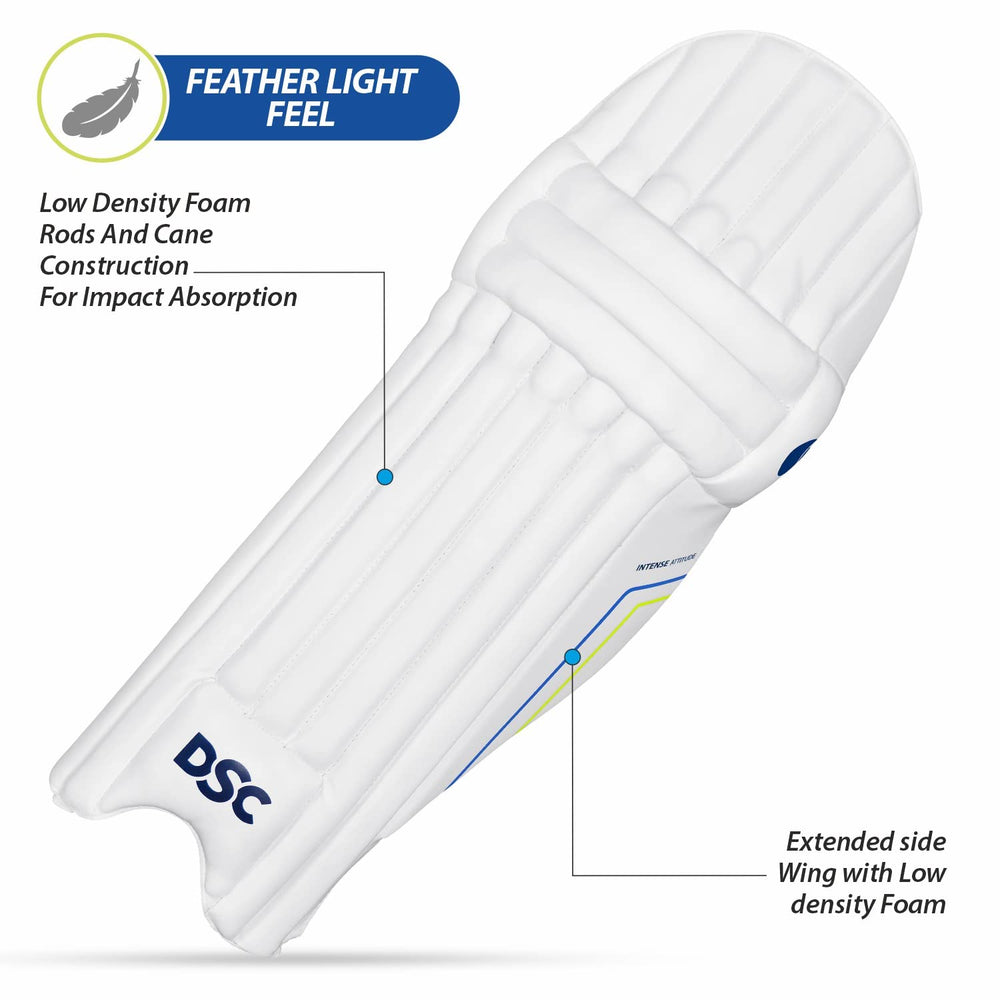 DSC Intense Attitude Cricket Batting Legguard | Left-Handed Protection | Lightweight & Durable Pads for Professional Play - Best Price online Prokicksports.com