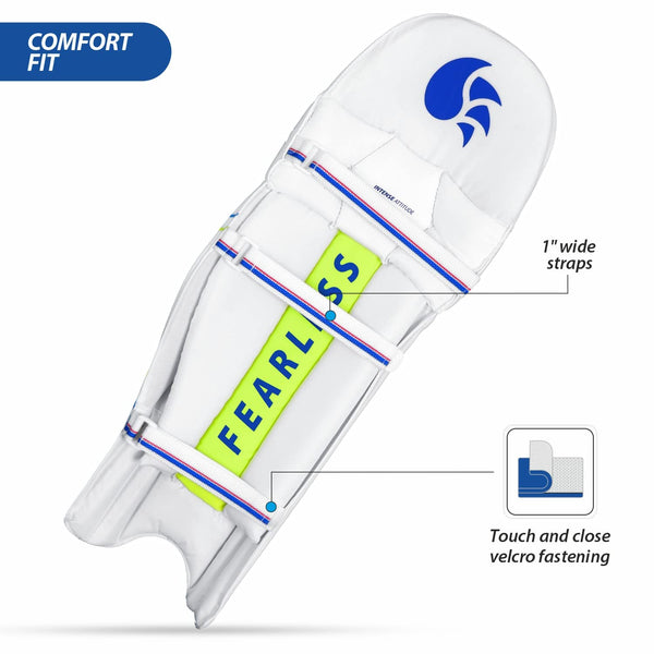 DSC Intense Attitude Cricket Batting Legguard | Left-Handed Protection | Lightweight & Durable Pads for Professional Play