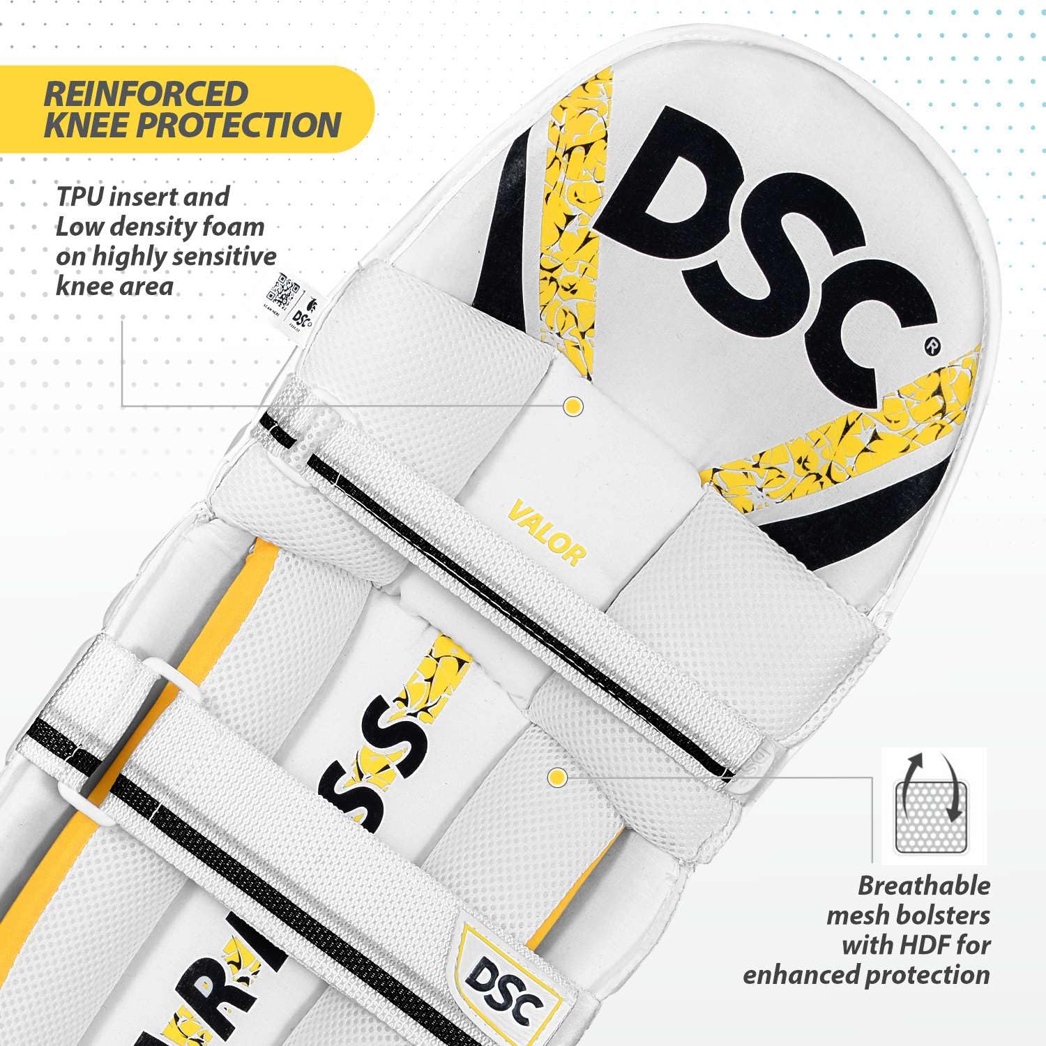 DSC Valor Ambi Cricket Batting Legguard | Mens/Adult | Ambidextrous Design for Ultimate Comfort & Protection - Best Price online Prokicksports.com