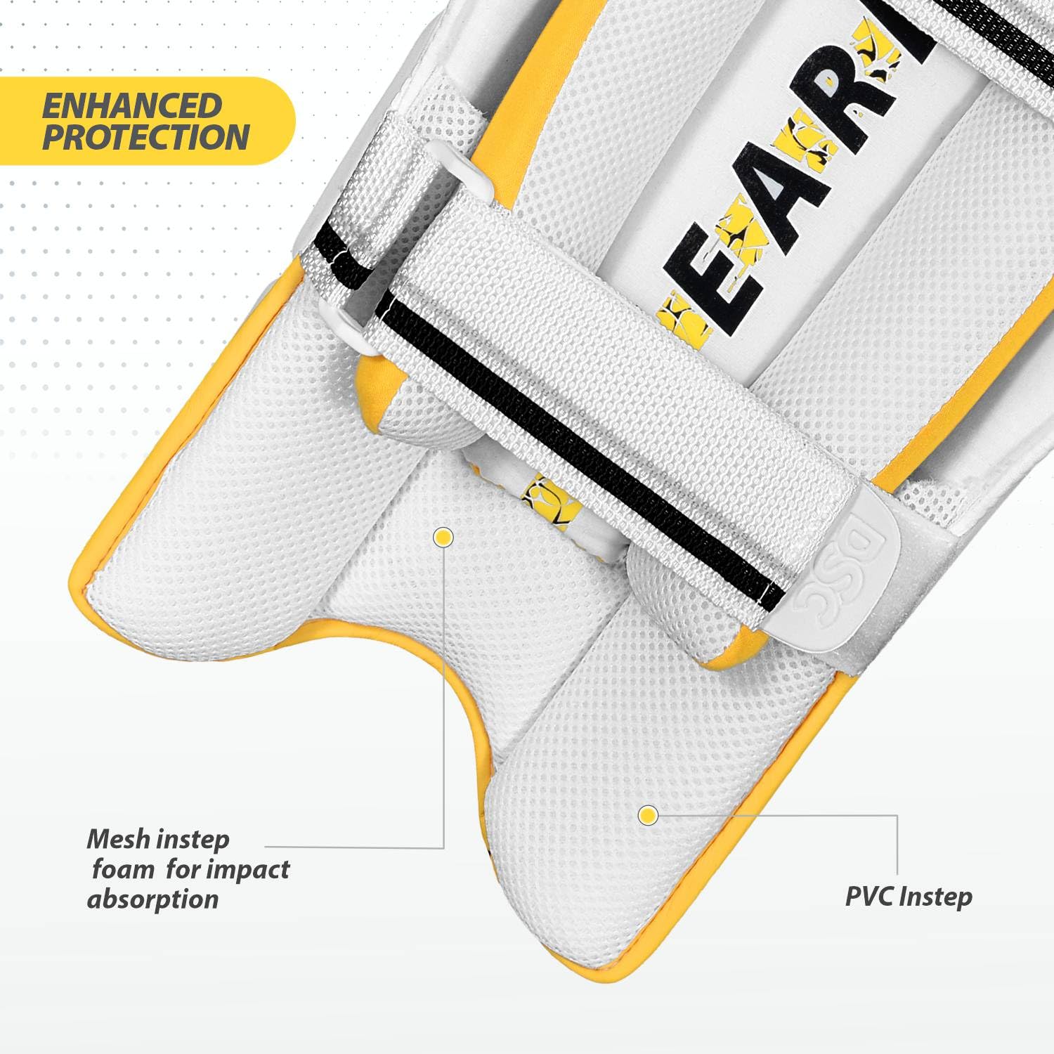 DSC Valor Ambi Cricket Batting Legguard | Mens/Adult | Ambidextrous Design for Ultimate Comfort & Protection - Best Price online Prokicksports.com
