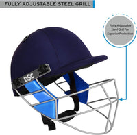 DSC Guard Cricket Helmet- Navy Blue Adjustable Back Support Strap Lightweight - Best Price online Prokicksports.com