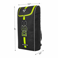 DSC Eco 10 Backpack Style Cricket Kitbag | Lightweight & Durable | Black/Fl. Yellow Spacious & Durable Sports Bag - Best Price online Prokicksports.com