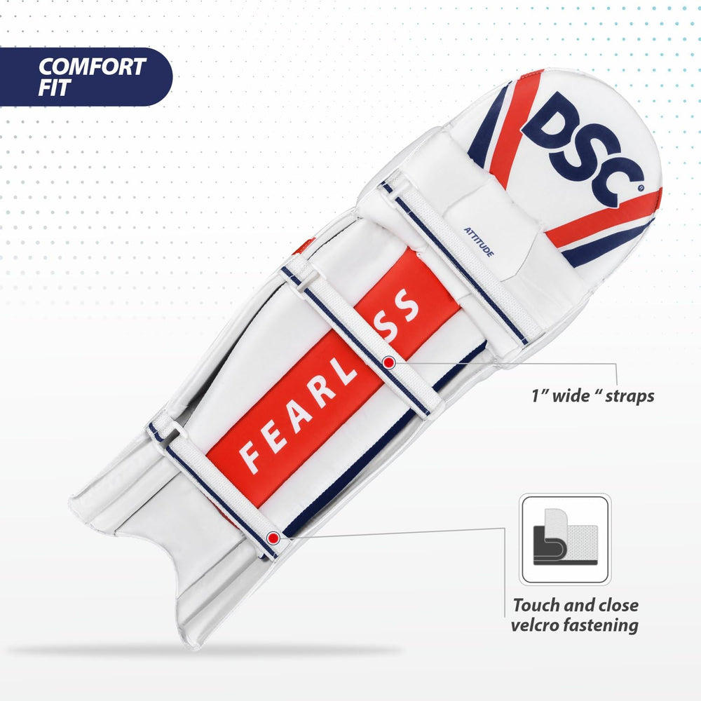 DSC Attitude Cricket Batting Legguard Left Hand – Lightweight, Durable & High-Impact Protection for Cricketers - Best Price online Prokicksports.com