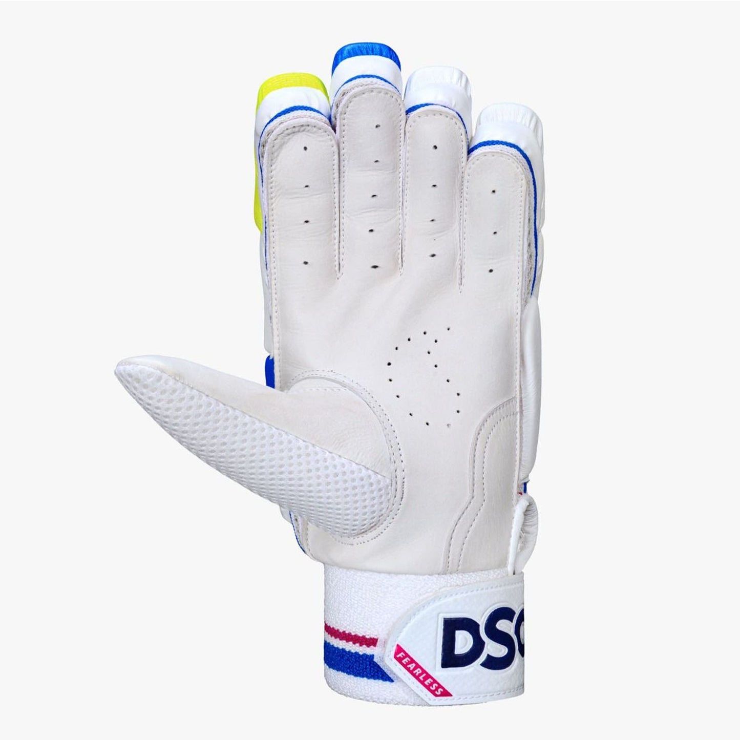 DSC Intense Fury RH Batting Gloves , White/Black/Lime - Best Price online Prokicksports.com