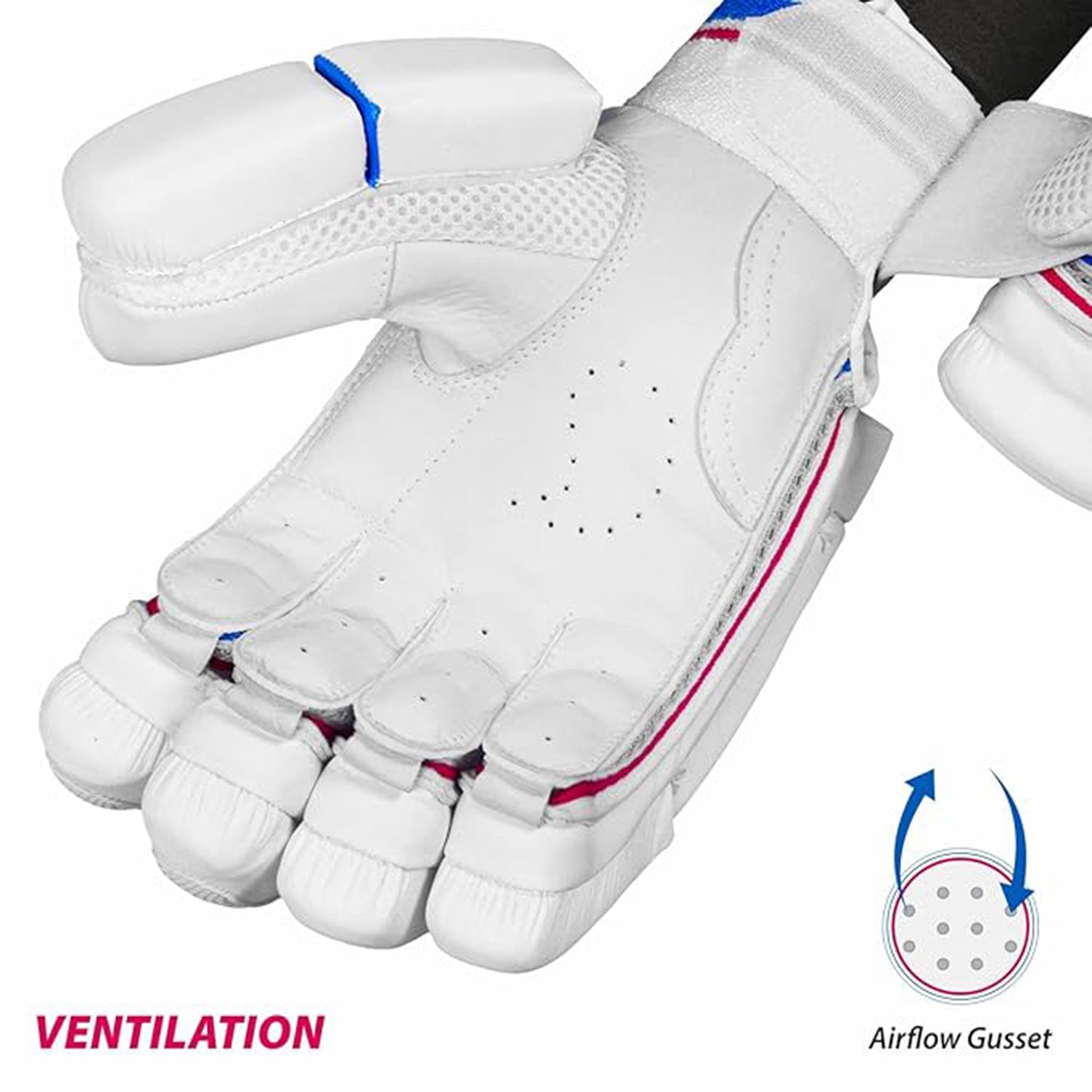 DSC Intense Frost RH Batting Gloves ,White - Best Price online Prokicksports.com