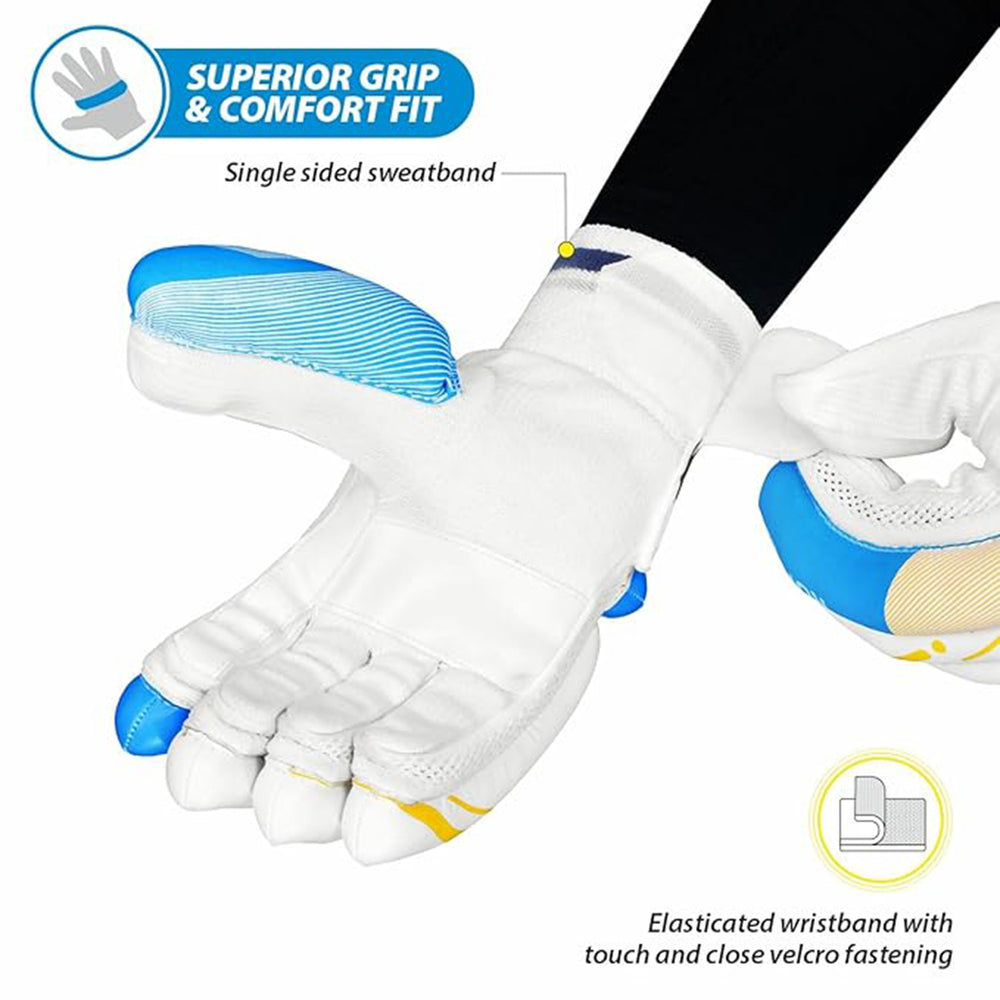 DSC Condor Ruffle Leather Cricket Batting Gloves (Left Hand) - Best Price online Prokicksports.com