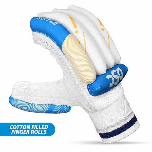 DSC Condor Ruffle Leather Cricket Batting Gloves (Left Hand)