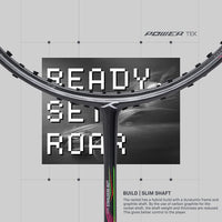 Hundred Powertek 1000 Pro Graphite Strung Badminton Racquet - Best Price online Prokicksports.com