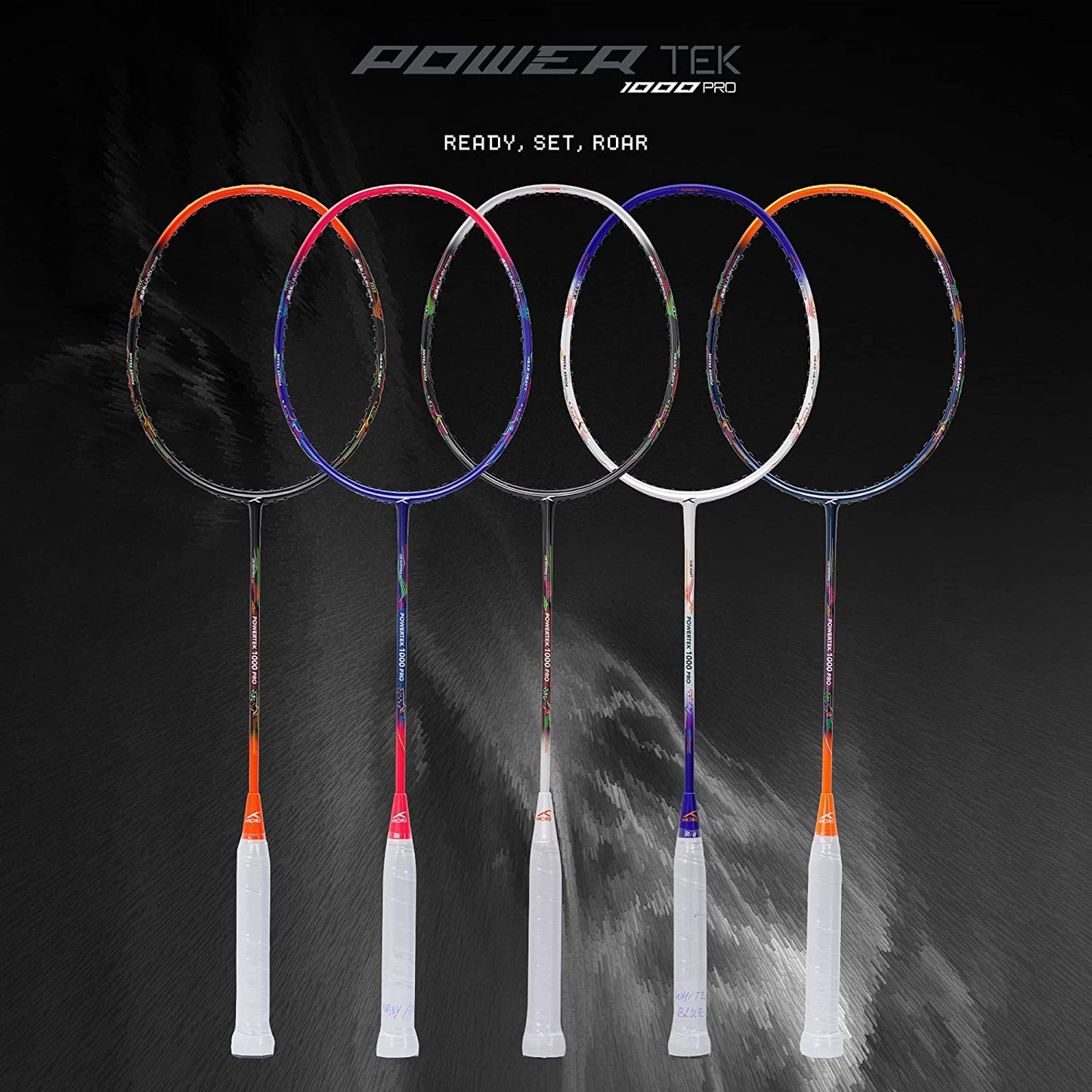 Hundred Powertek 1000 Pro Graphite Strung Badminton Racquet - Best Price online Prokicksports.com