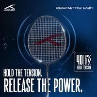 Hundred Predator Pro Strung Badminton Racquet (HBRX-5S073-1) | Aerodynamic Fast-Attacking Racquet with Full Cover