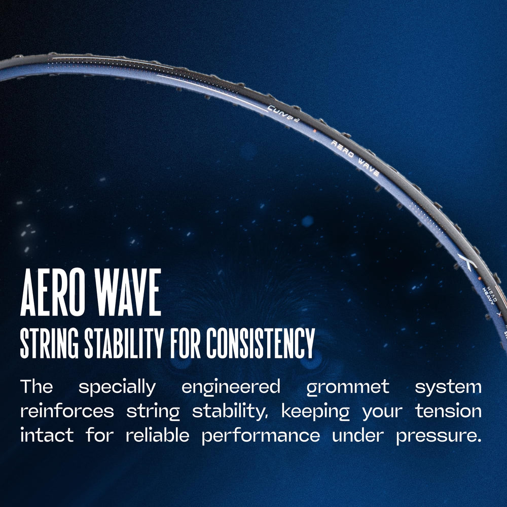 Hundred Predator Pro Strung Badminton Racquet (HBRX-5S073-1) | Aerodynamic Fast-Attacking Racquet with Full Cover