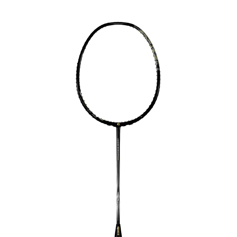 Apacs Dark Knight Badminton Racquet – Lightweight 5U-G2, Graphite Frame, High-Speed Control, Sleek Black Design, Cover Included, Ideal for Fast Play - Best Price online Prokicksports.com