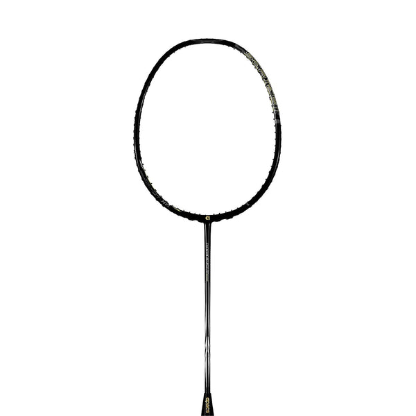 Apacs Dark Knight Badminton Racquet – Lightweight 5U-G2, Graphite Frame, High-Speed Control, Sleek Black Design, Cover Included, Ideal for Fast Play
