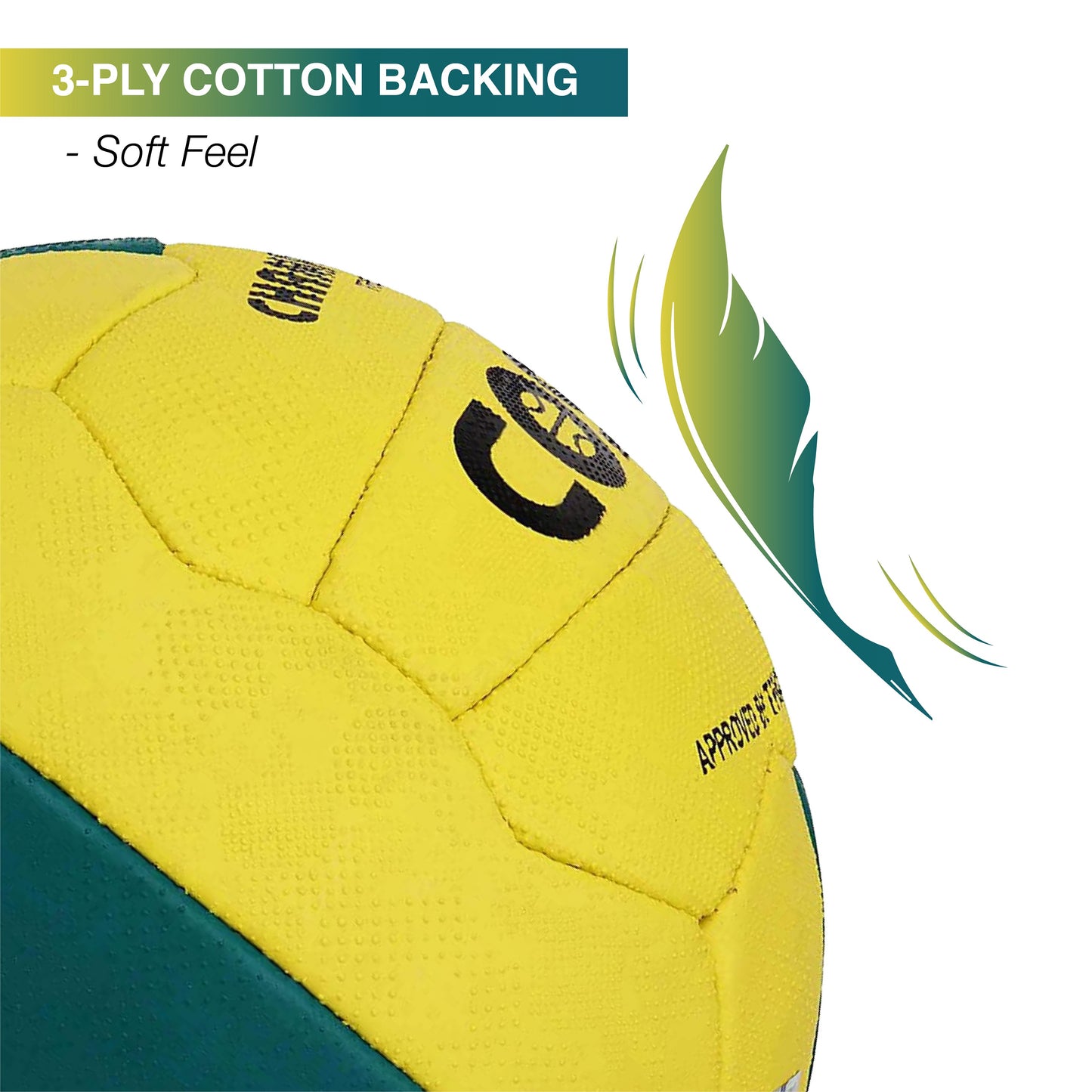 Cosco Championship Throw Ball (Size 5) | Tournament-Grade Aerodynamic Synthetic Hand-Sewn Design