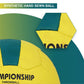 Cosco Championship Throw Ball (Size 5) | Tournament-Grade Aerodynamic Synthetic Hand-Sewn Design