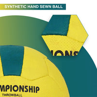 Cosco Championship Throw Ball (Size 5) | Tournament-Grade Aerodynamic Synthetic Hand-Sewn Design - Best Price online Prokicksports.com