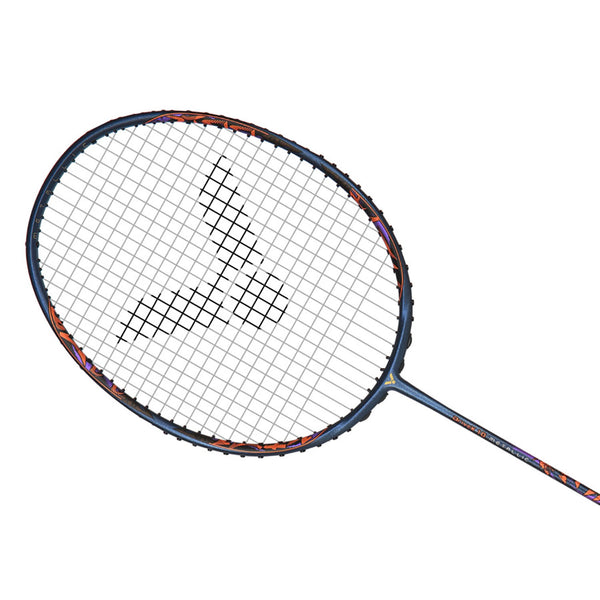 Victor DriveX 10 Metallic Unstrung Badminton Racquet – 4U5 Unstrung Racket in Limoges Blue for Stability, Control & Precision for Intermediate to Advanced Players