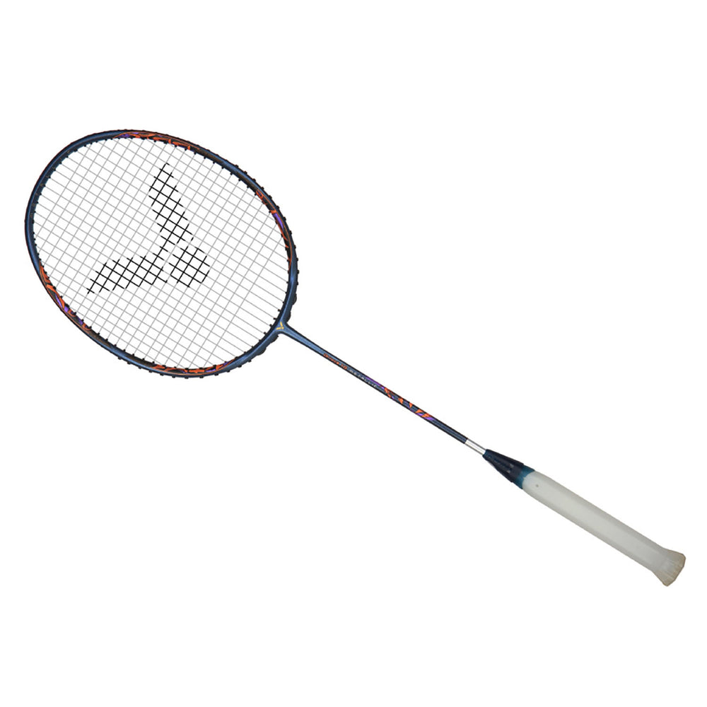Victor DriveX 10 Metallic Unstrung Badminton Racquet – 4U5 Unstrung Racket in Limoges Blue for Stability, Control & Precision for Intermediate to Advanced Players - Best Price online Prokicksports.com