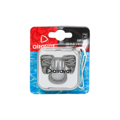 Airavat Ear Plug & Nose Clip Set (EAR FLOW-1402) – Soft Silicone, Waterproof & Reusable for Swimming, Diving & Water Sports - Best Price online Prokicksports.com