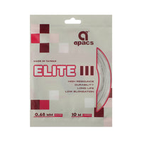 Apacs Elite III Badminton String (0.68 mm) | High Resiliency Multifilament String for Power & Control - Best Price online Prokicksports.com