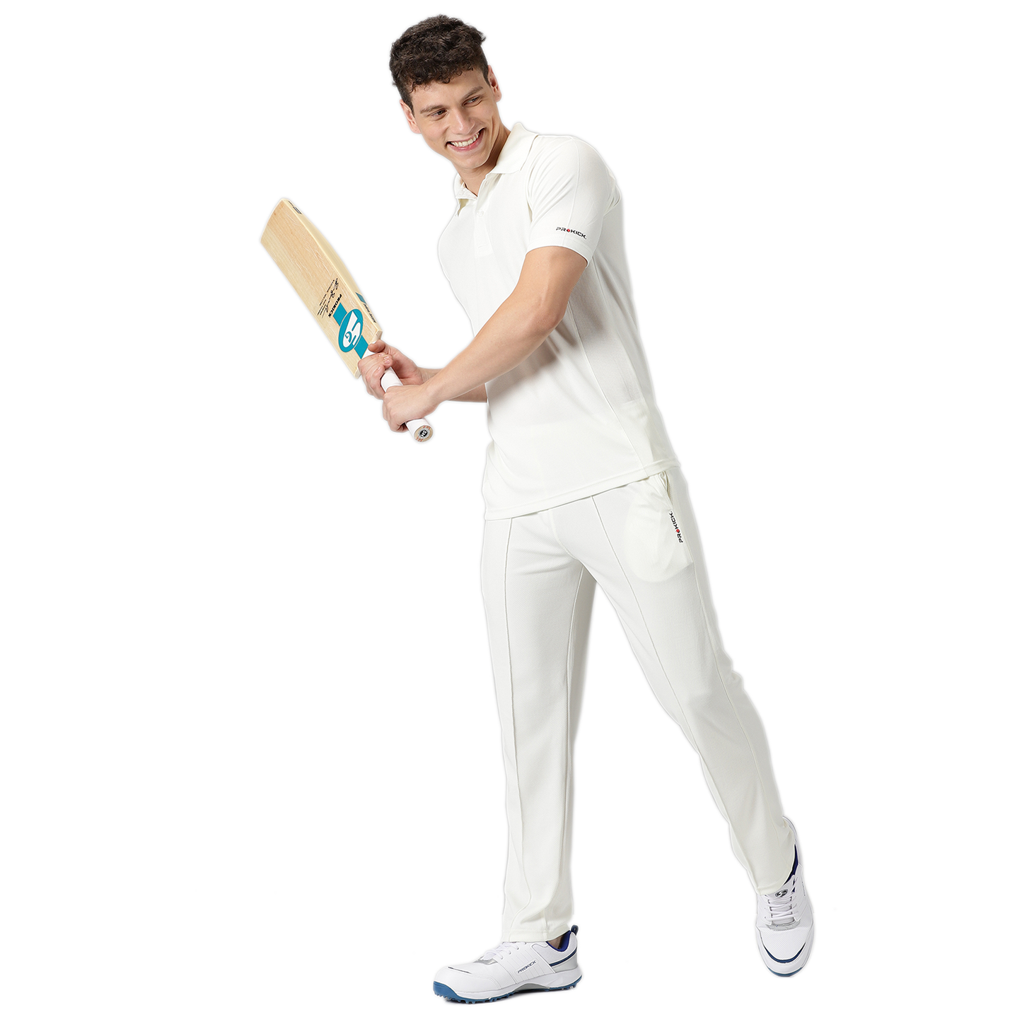 Prokick Elite Cricket Trouser, Off White - Best Price online Prokicksports.com