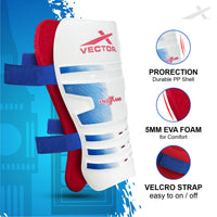 Vector X England Football Shinguard with Lightweight Outer Shell, EVA Foam Padding, Adjustable Straps, and Ergonomic Fit for Training & Match Play - Best Price online Prokicksports.com