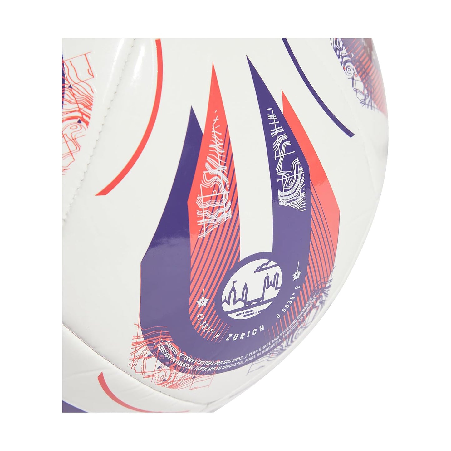 Adidas W EURO25 CLB Football – White/Panton Standard Size Training Ball for Practice, Skill Development, and Recreational Play on All Surfaces - Best Price online Prokicksports.com