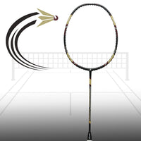 Exergy Hurricane Badminton Racket - Lightweight 77g, 32 lbs Tension, Pre-Strung with Full Cover - Best Price online Prokicksports.com