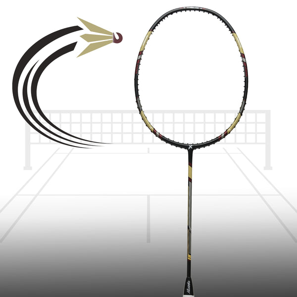 Exergy Hurricane Badminton Racket - Lightweight 77g, 32 lbs Tension, Pre-Strung with Full Cover