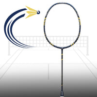 Exergy Hurricane Badminton Racket - Lightweight 77g, 32 lbs Tension, Pre-Strung with Full Cover - Best Price online Prokicksports.com