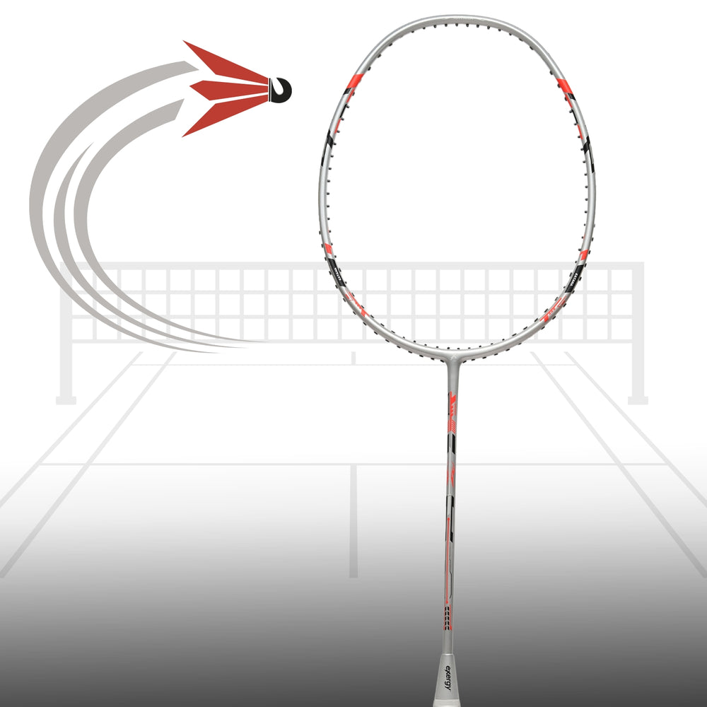 Exergy Katana Badminton Racket - 82g, 32 lbs Tension, Pre-Strung with Full Cover - Best Price online Prokicksports.com