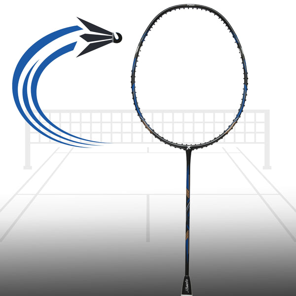 Exergy Punch Badminton Racket - Lightweight 79g, 32 lbs Tension, Pre-Strung with Full Cover