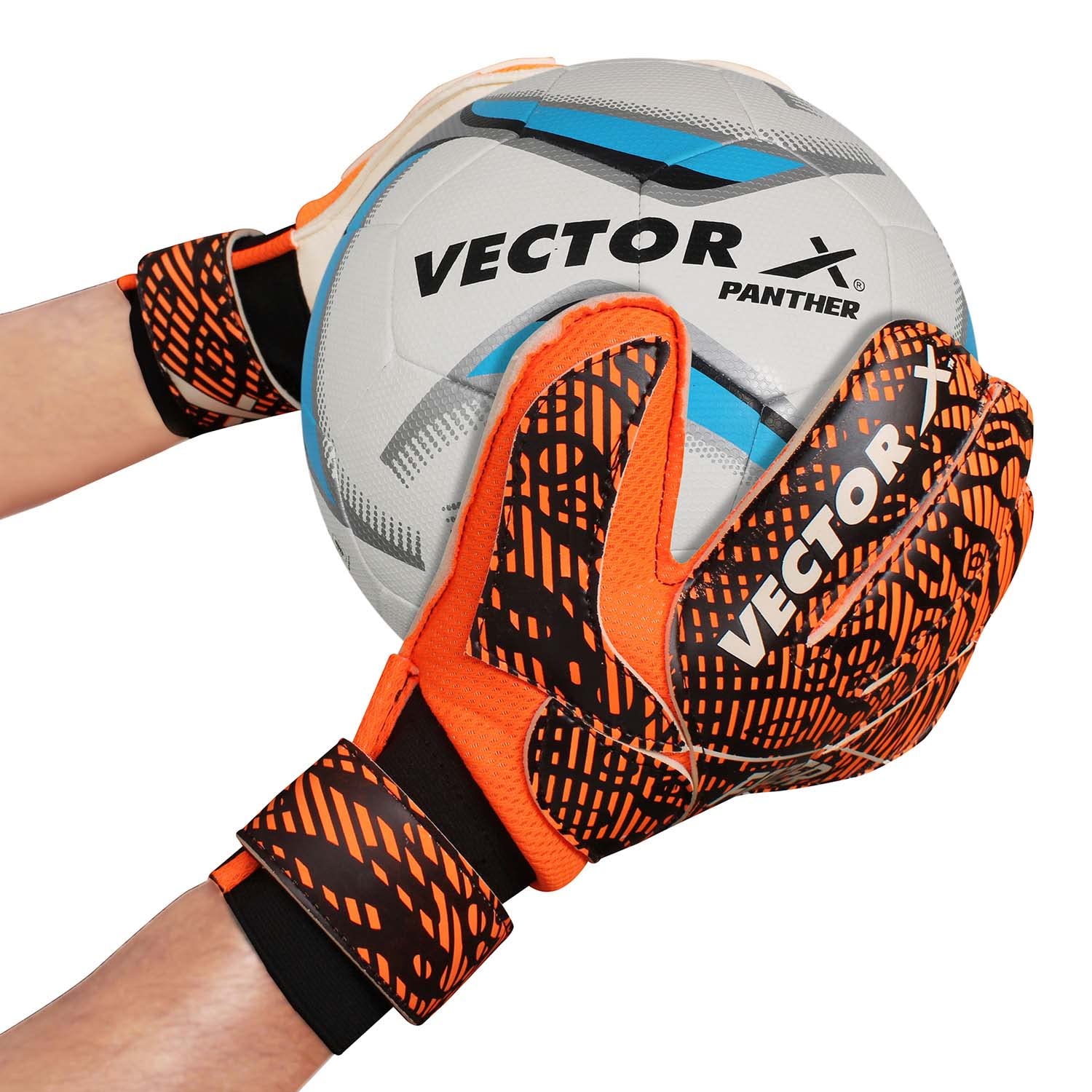 Vector X FAZER Goalkeeper Gloves | Multipurpose use Strong Grip for The Toughest Saves | with Finger Spines to Give Splendid Protection and Comfort | Finger Saver - Best Price online Prokicksports.com