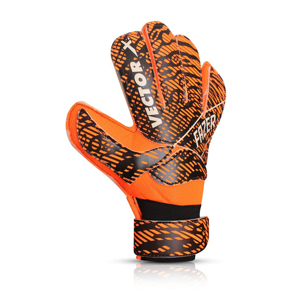 Vector X FAZER Goalkeeper Gloves | Multipurpose use Strong Grip for The Toughest Saves | with Finger Spines to Give Splendid Protection and Comfort | Finger Saver