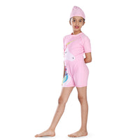 Airavat 1513 Kids Swimming Costume – Comfortable One-Piece Swimwear for Boys & Girls, Stretchable Fabric, Pool Training & Water Activities Use