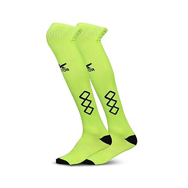 Vector X Cyrus Polyester Soccer Stocking Socks | Large Size | Breathable Fit, Moisture-Wicking, Arch Support, and Full-Length Coverage for Match Use
