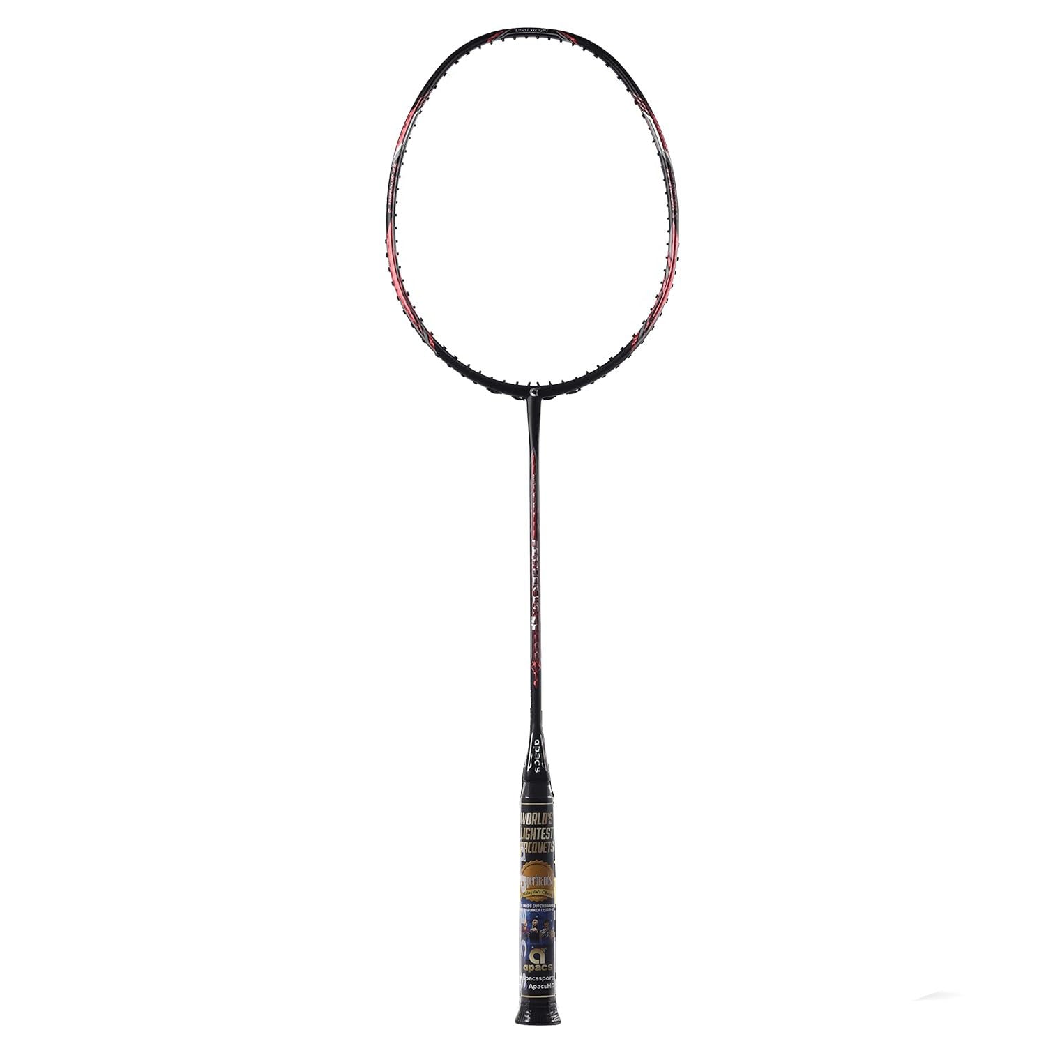 Apacs Feather Weight 55 Unstrung Badminton Racket (8U-G2) - Best Price online Prokicksports.com