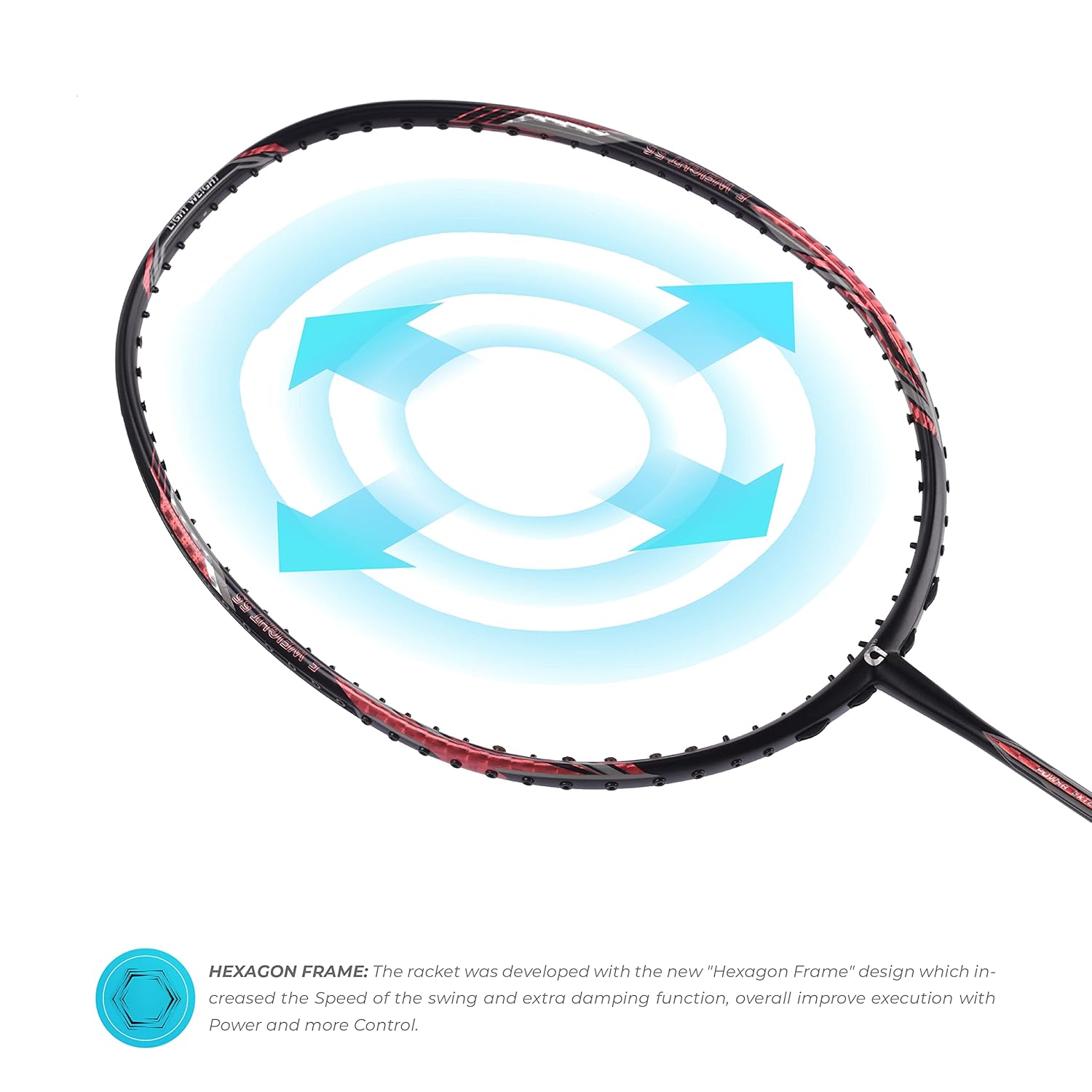 Apacs Feather Weight 55 Unstrung Badminton Racket (8U-G2) - Best Price online Prokicksports.com