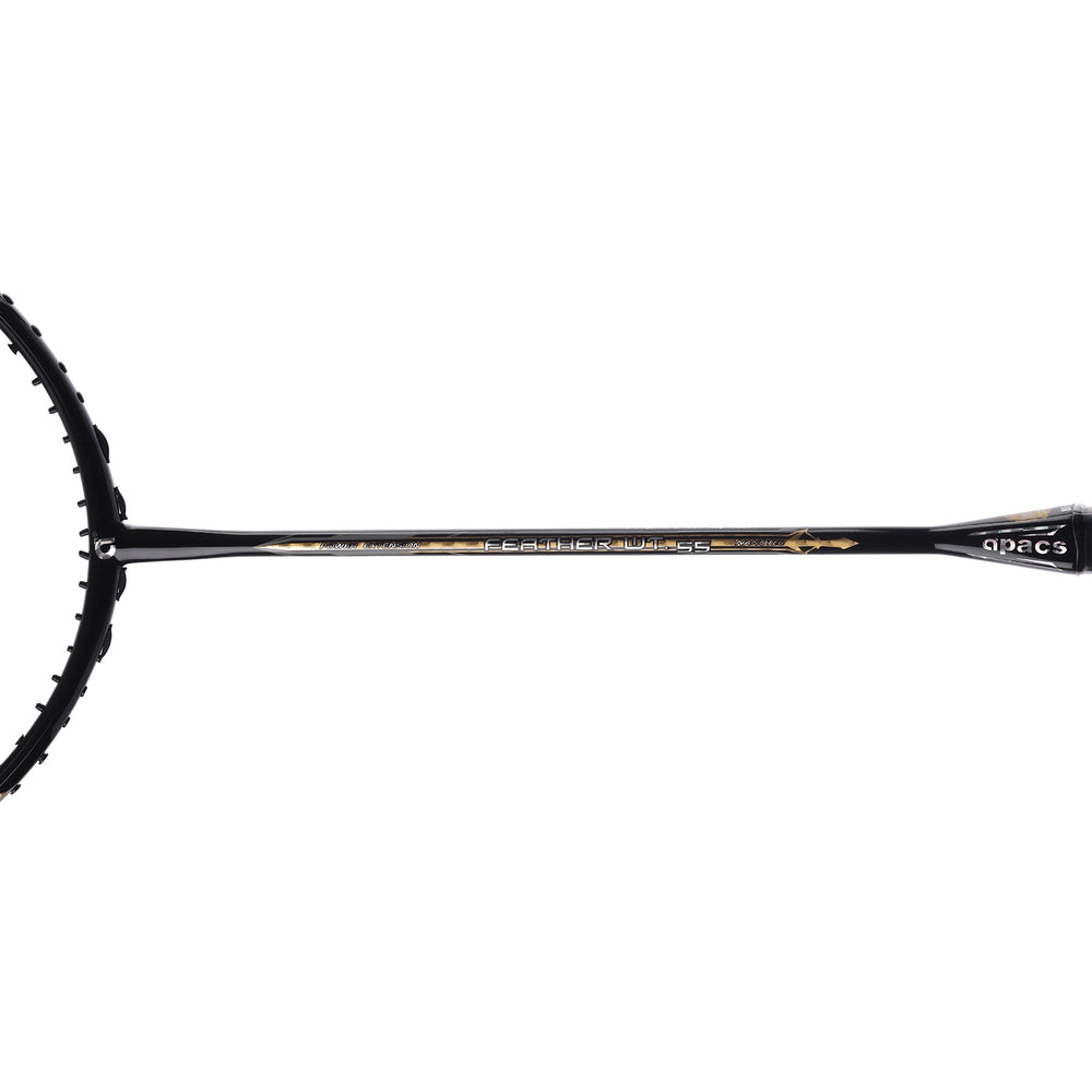 Apacs Feather Weight 55 Unstrung Badminton Racquet | Ultra-Light 58g Frame | High Modulus Graphite | Powerful Smash Control | Advanced Speed Racquet - Best Price online Prokicksports.com