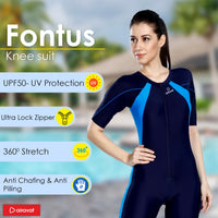 Airavat Fontus 5005 Women’s Swimming Half Body Suit | Quick-Dry, Stretchable & Comfortable | Chlorine-Resistant Swimwear for Training, Pool, and Beach | Stylish & Durable - Best Price online Prokicksports.com