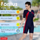 Airavat Fontus 5005 Women’s Swimming Half Body Suit | Quick-Dry, Stretchable & Comfortable | Chlorine-Resistant Swimwear for Training, Pool, and Beach | Stylish & Durable - Best Price online Prokicksports.com