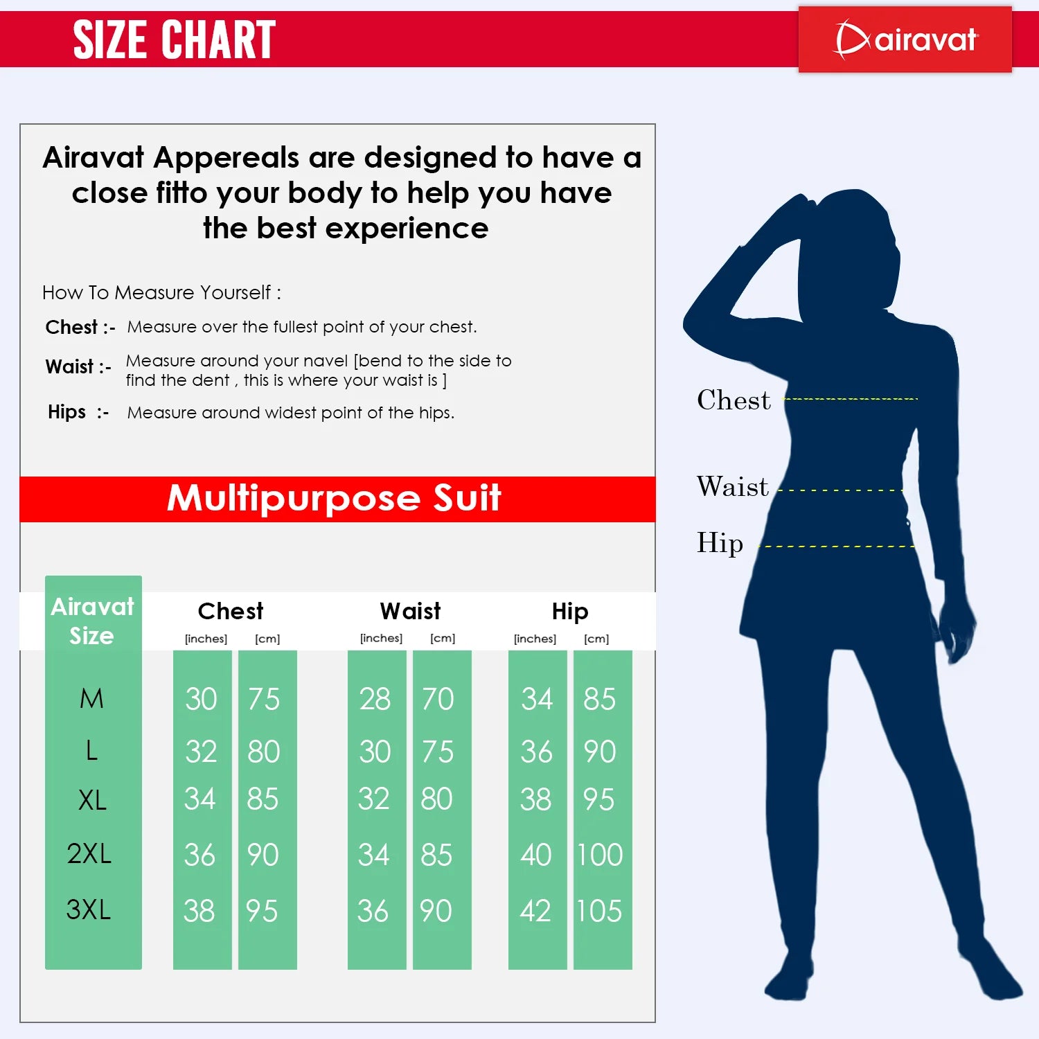 Airavat Fontus 5005 Women’s Swimming Half Body Suit | Quick-Dry, Stretchable & Comfortable | Chlorine-Resistant Swimwear for Training, Pool, and Beach | Stylish & Durable - Best Price online Prokicksports.com